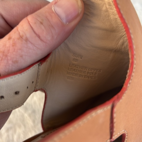 EUC Elizabeth and James Tan Ankle Booties with Buckle Strap Size 6 - Picture 8 of 9